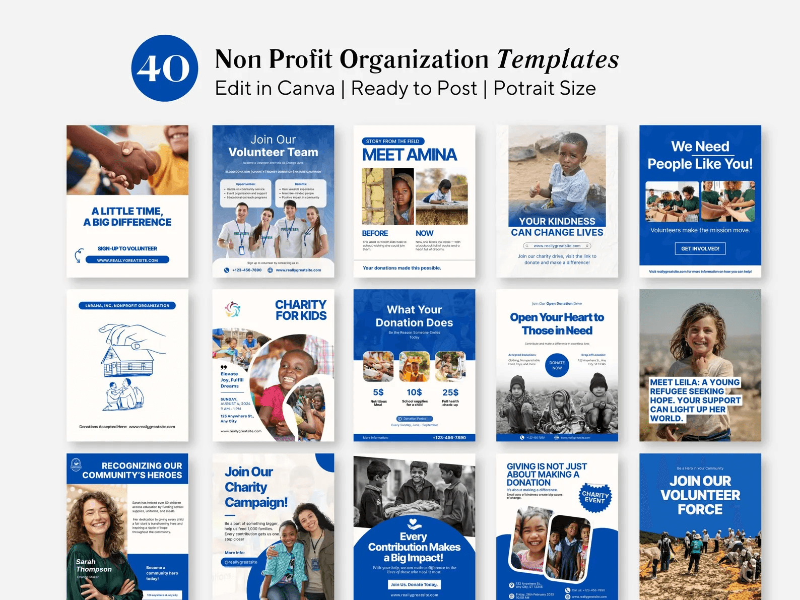 40 Social Media templates